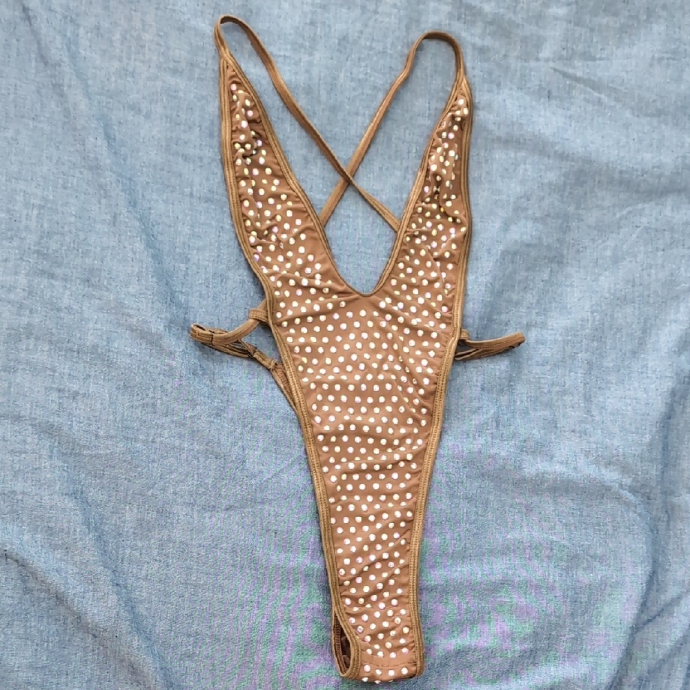 Rhinestone dancer Bodysuit